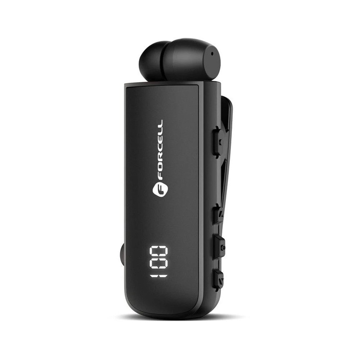 Vezeték nélküli fülhallgató, F-Audio Drive, Bluetooth 5.3, IPX7, fekete, 22g
