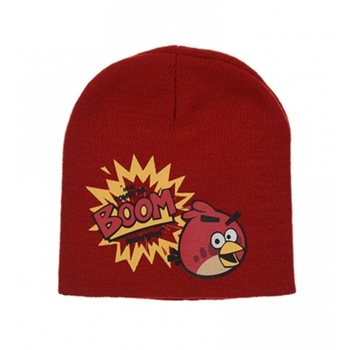 Caciula baieti cu Angry Birds, Rosu, 52 cm Caciula baieti cu Angry Birds, Rosu, 52 cm