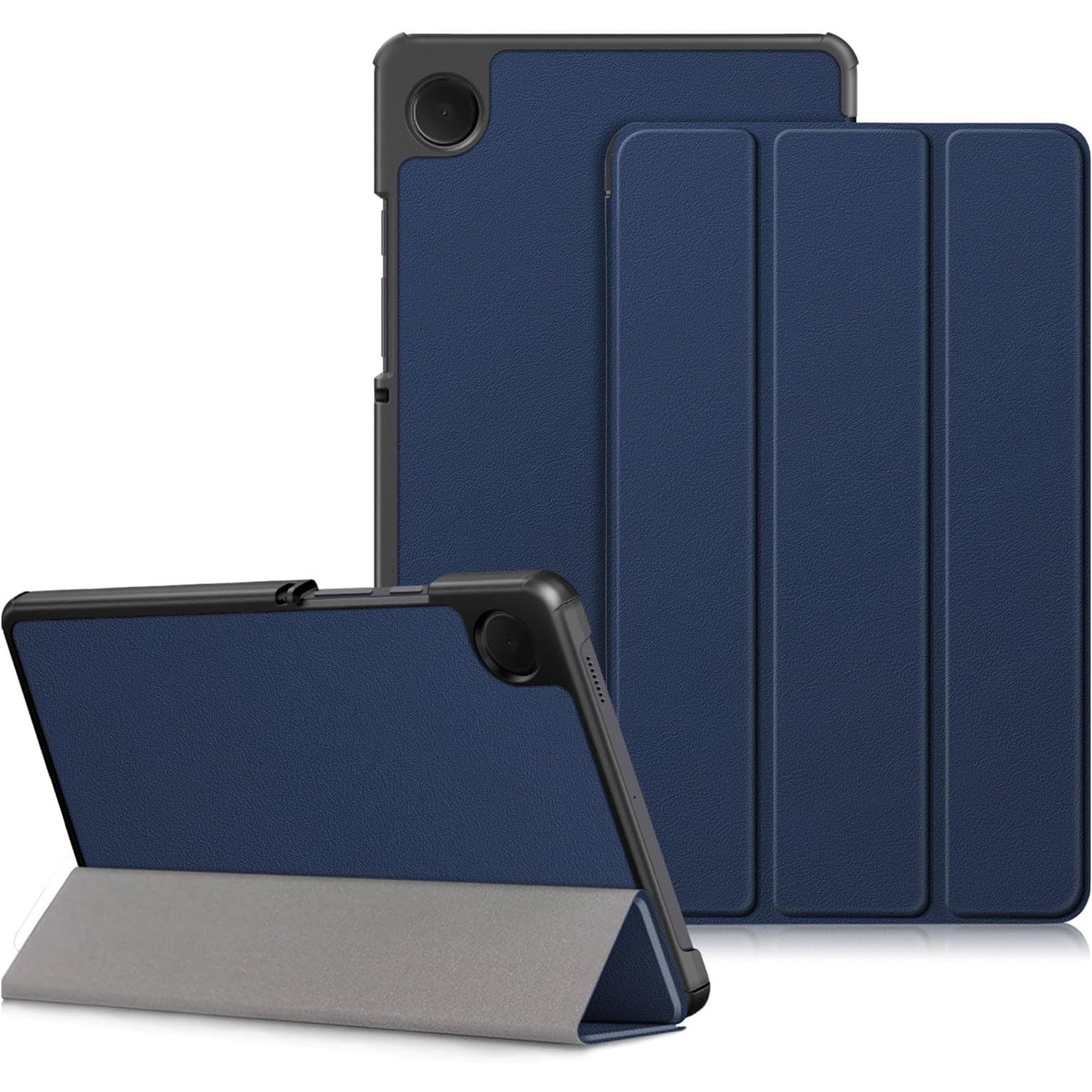 Etui Book Cover Case Alogy pentru Samsung Galaxy Tab A9 2023 8.7", granat, functie Sleep/Wake Up, set 1x etui