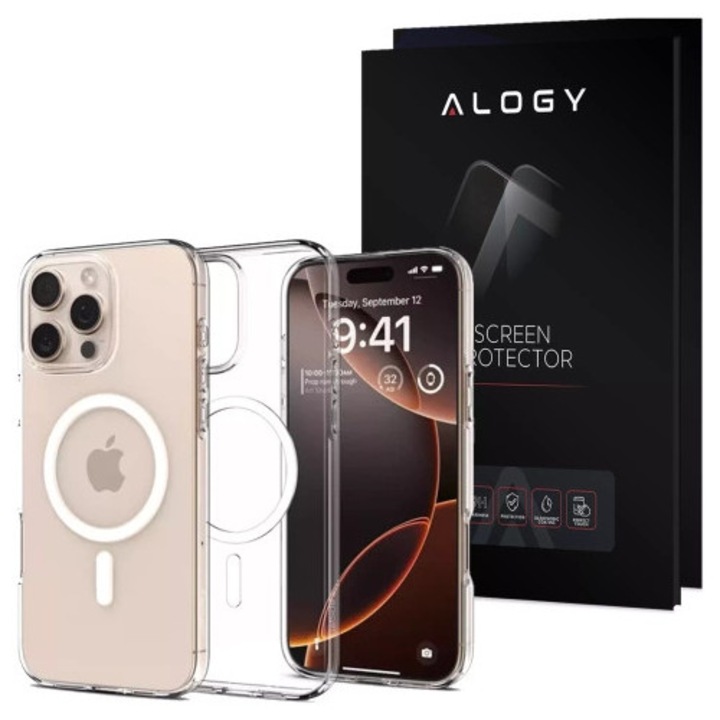 Carcasa de protectie Spigen Liquid Crystal Magsafe pentru iPhone 16 Pro Max, transparenta