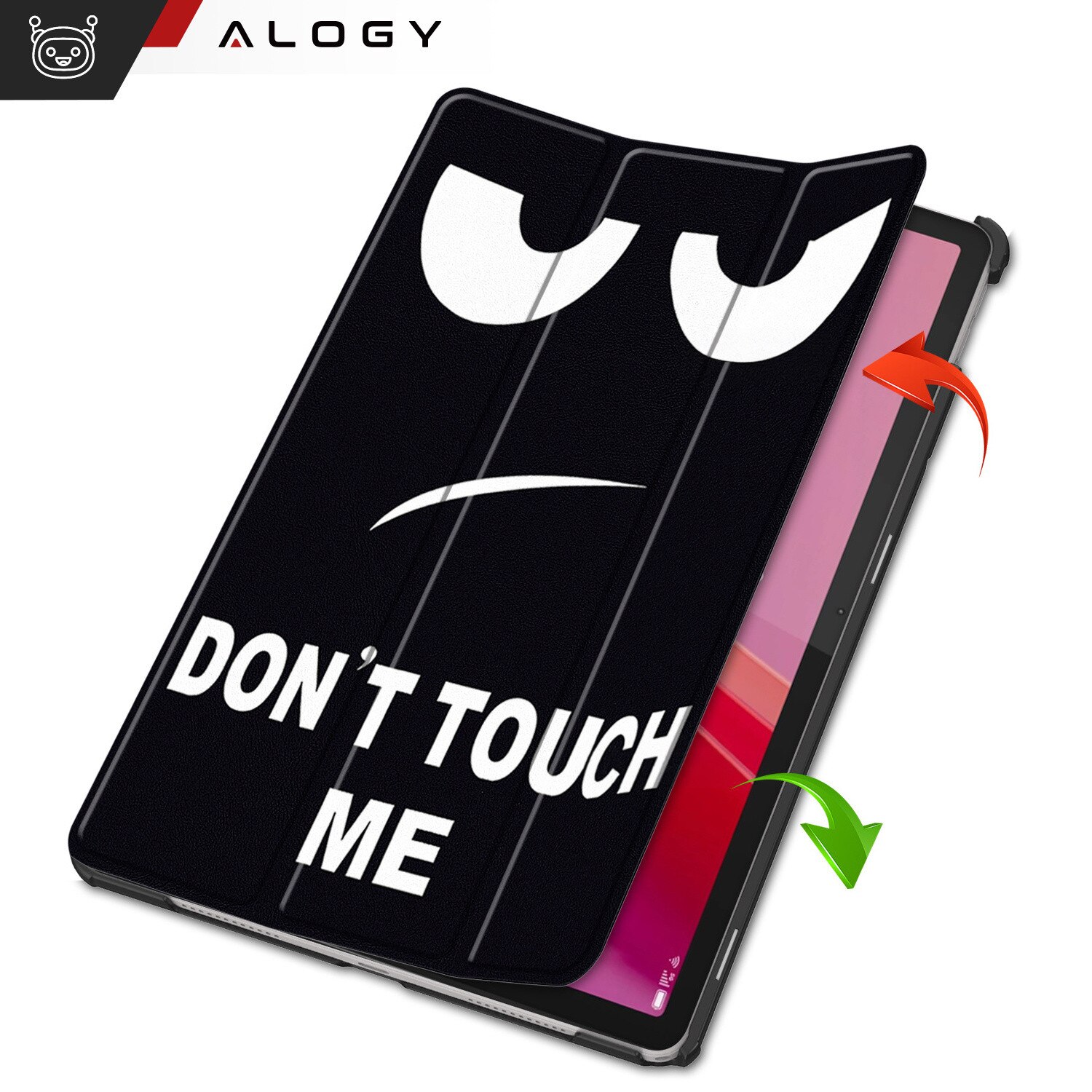 Etui Alogy Book Cover Case pentru Lenovo Tab K11 / K11E 11" si M11 10.95", multicolor, cu functie Sleep/Wake Up, set cu sticla si stylus