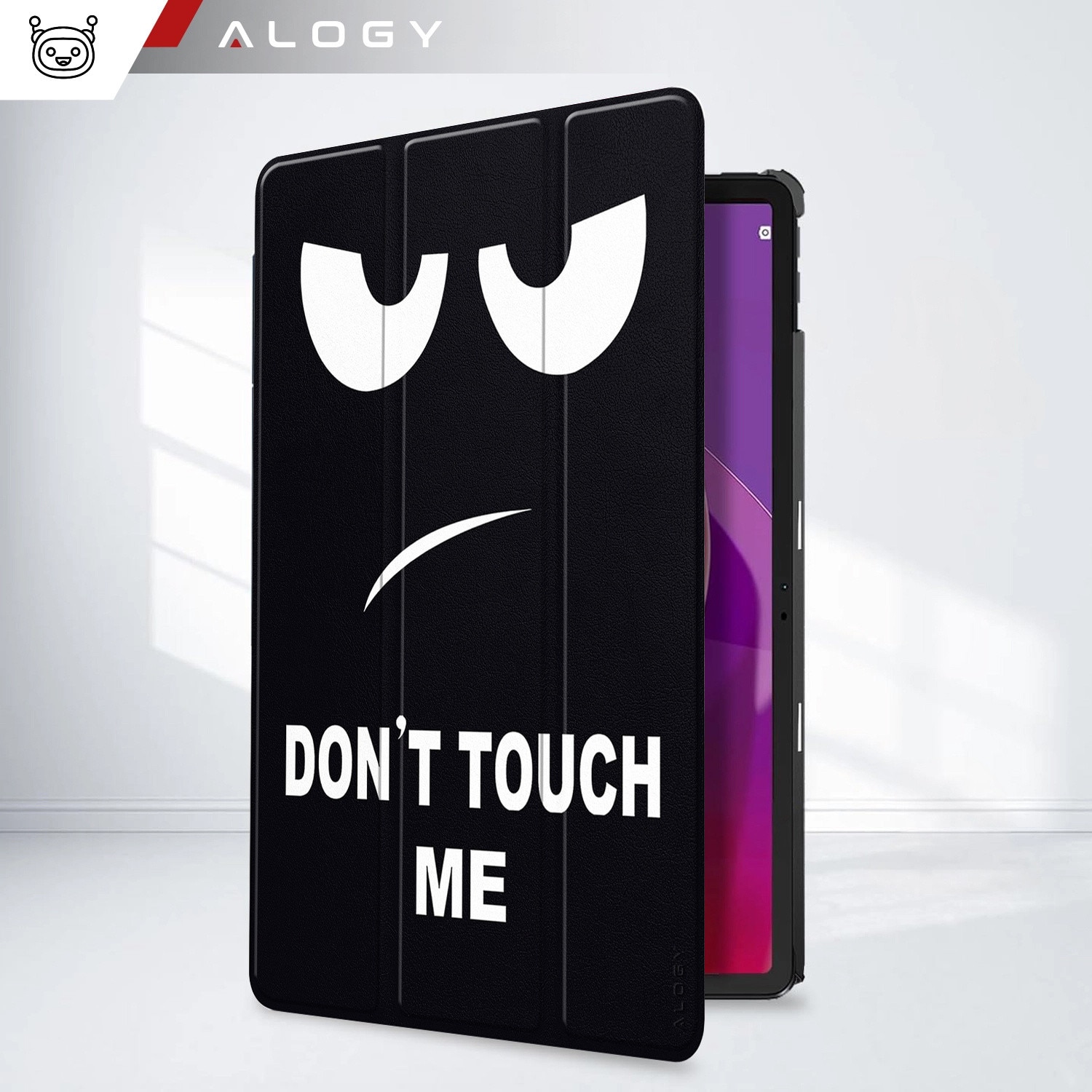 Etui Alogy Book Cover Case pentru Lenovo Tab K11 / K11E 11" si M11 10.95", multicolor, cu functie Sleep/Wake Up, set cu sticla si stylus