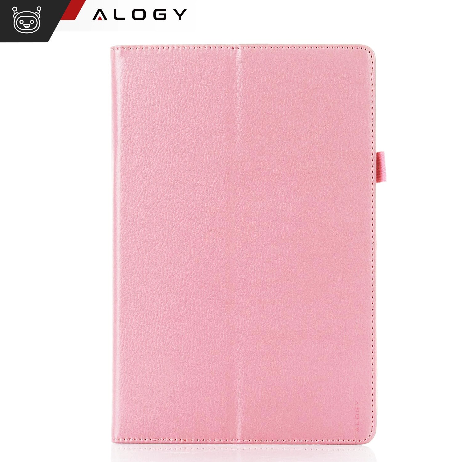 Etui cu suport Alogy pentru Lenovo Tab K11 / K11E 11" si M11 10.95", roz, din piele ecologica si microfibra