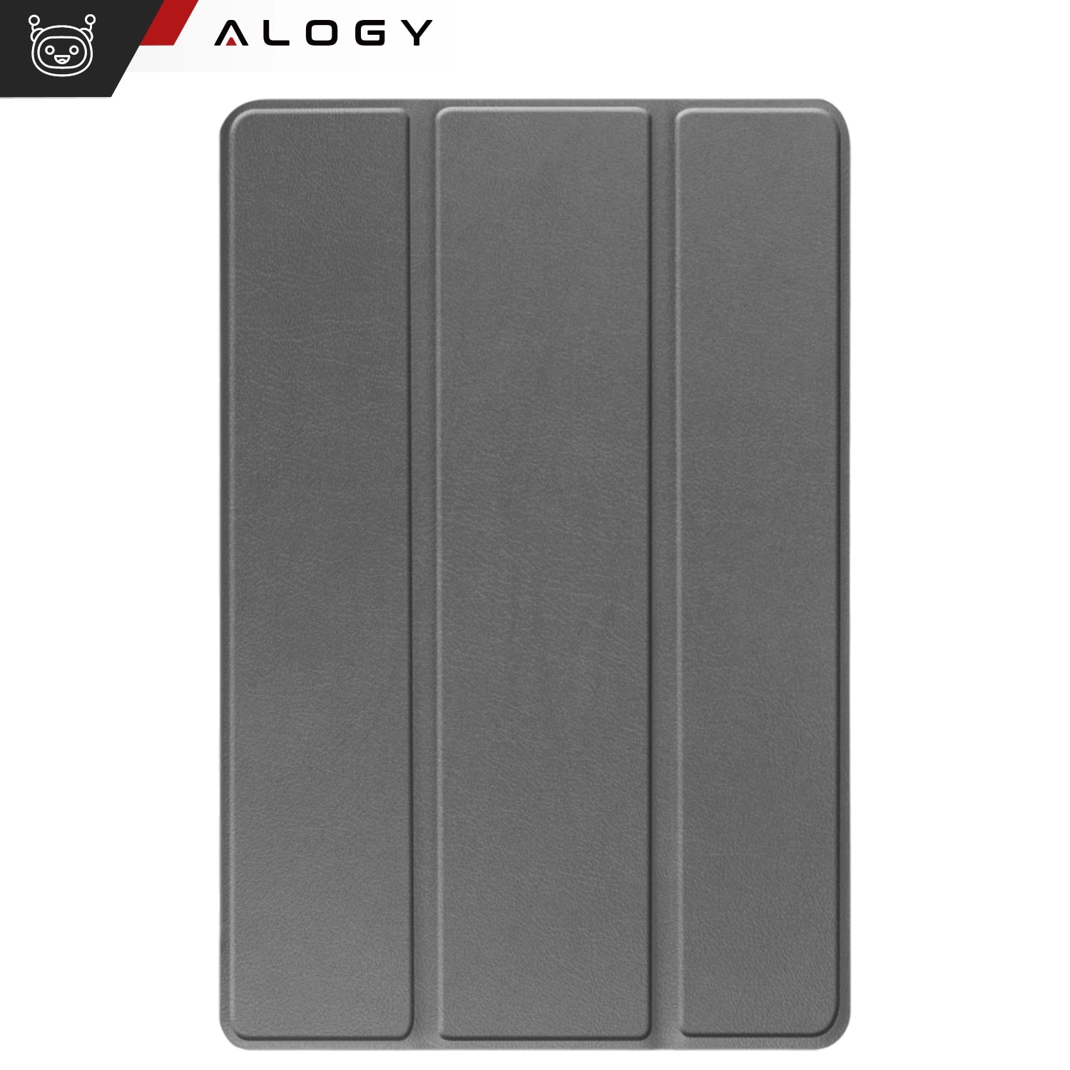 Etui pentru tableta Alogy Book Cover, gri, pentru Lenovo Tab M10 3gen 10.1" 2022, cu functie de suport, set cu sticla si stylus