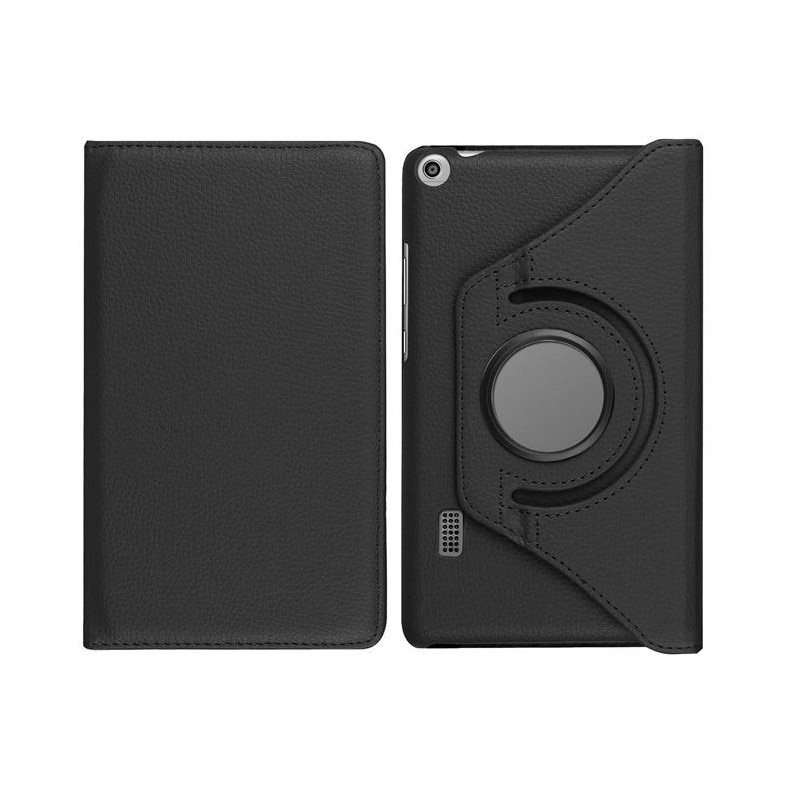 Etui obrotowe 360 pentru tableta, Huawei MediaPad T3 7.0, albastru, cu functie de suport