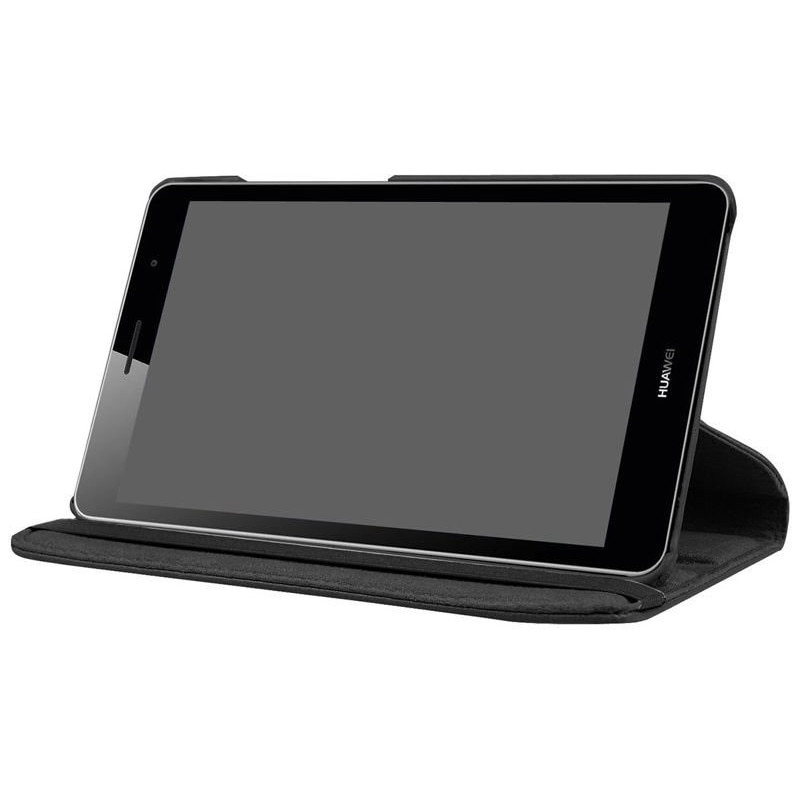Etui obrotowe 360 pentru tableta, Huawei MediaPad T3 7.0, albastru, cu functie de suport