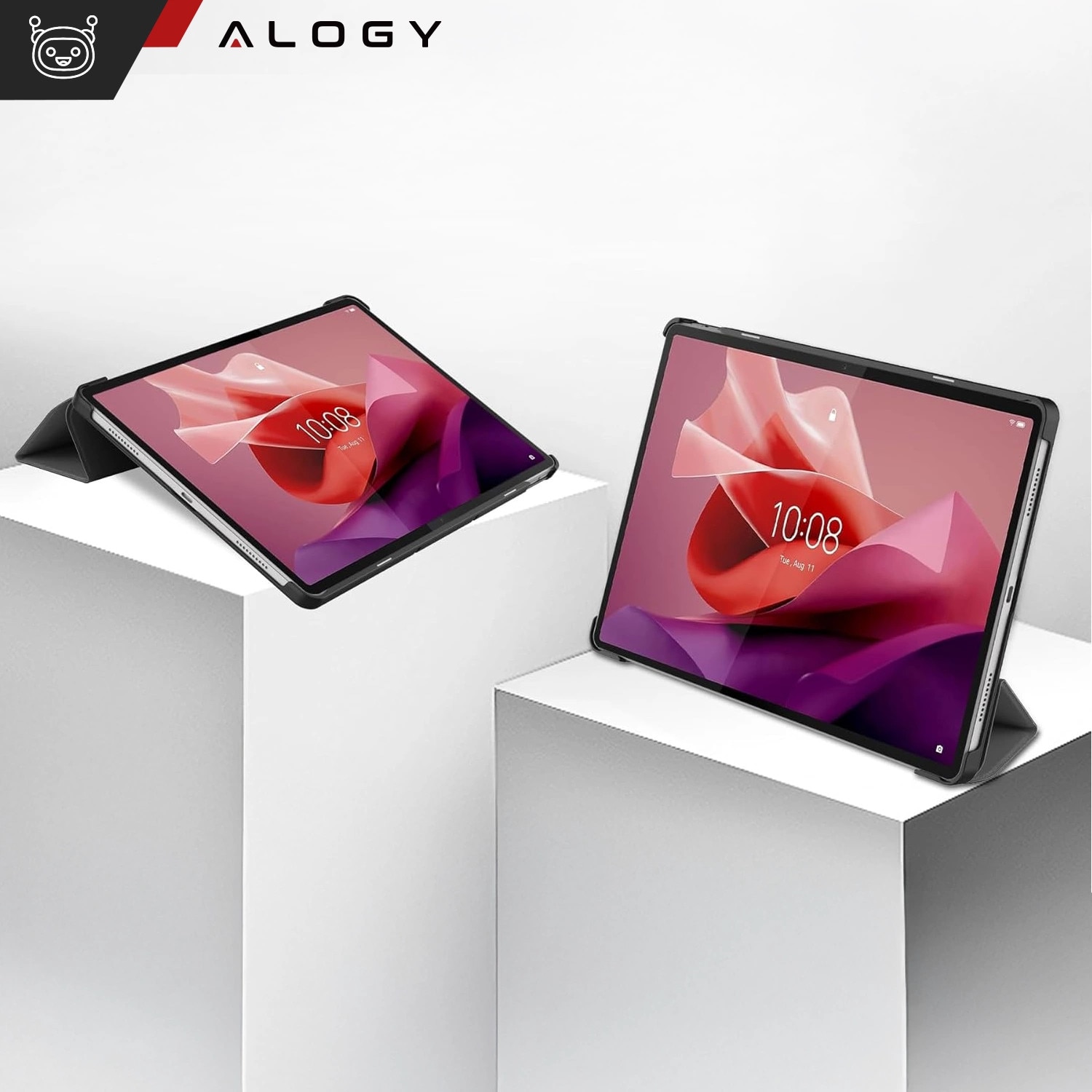 Husă tabletă, Alogy, Book Cover Case pentru Lenovo Tab P12, gri