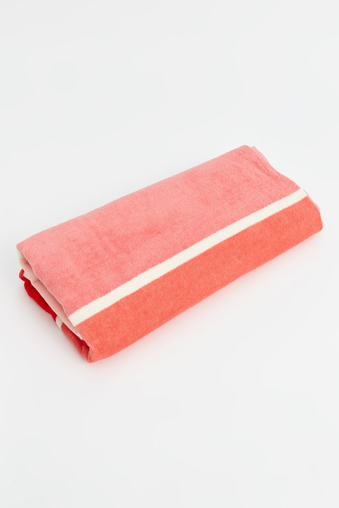 LC WAIKIKI, Prosop de plaja cu aspect in degrade, Rosu, Alb