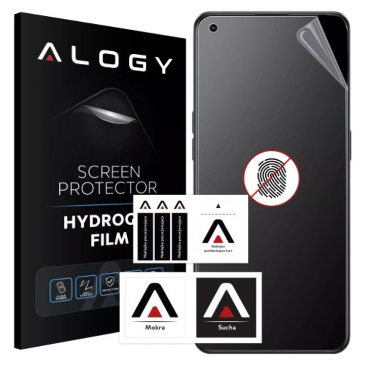Alogy HydroSkin Matte Pro matt képernyővédő fólia Oppo Reno7 Lite / 7Z / 7 SE telefonhoz, önregeneráló, tükröződésmentes, ujjlenyomatmentes, komplett szett