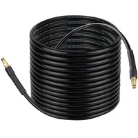 Furtun de spalat de inalta presiune total, SINBINTA, Furtun pentru curatarea tevilor de canalizare, Lungime 20m, Conexiune rapida, Combatibil cu Karcher, Presiune 5800psi, temperatura maxima 60C, Racorduri din alama, Cauciuc, Negru