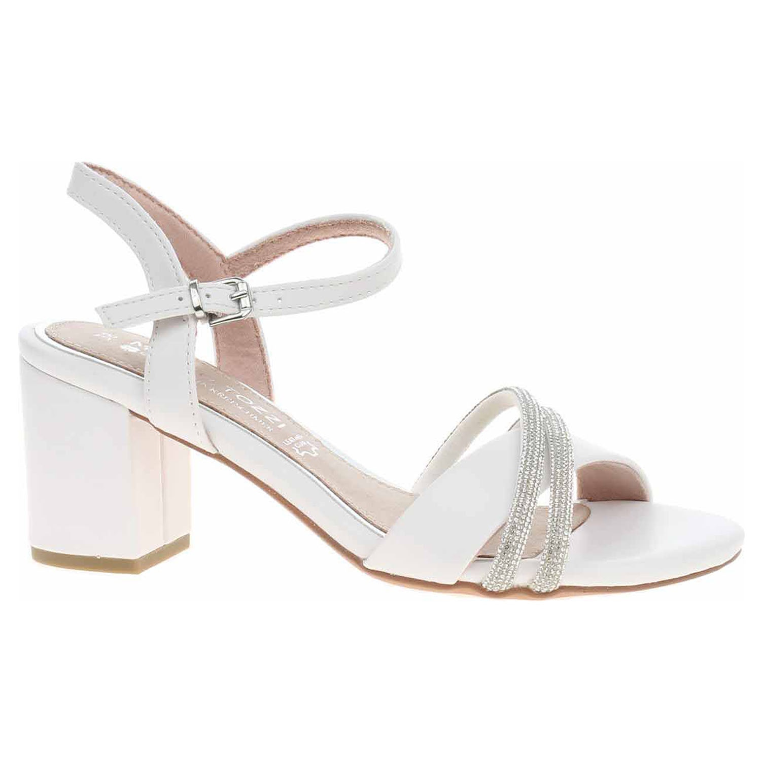 MARCOクラッシックです！ Pantofi dama, elegant, Marco Tozzi 2-88302-44, 37, alb - eMAG.ro