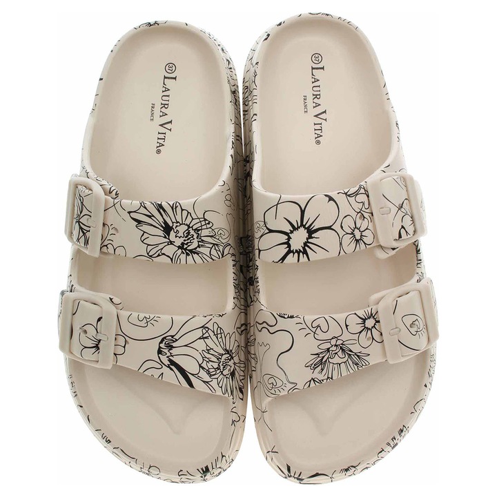 Papuci dama Laura Vita NUON 17, 37, bej, Bej, 40