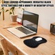 Mousepad ergonomic, Cu suport pentru incheietura mainii, Amelioreaza durerea incheieturii mainii, Antiderapant, 20x30x3cm, Negru