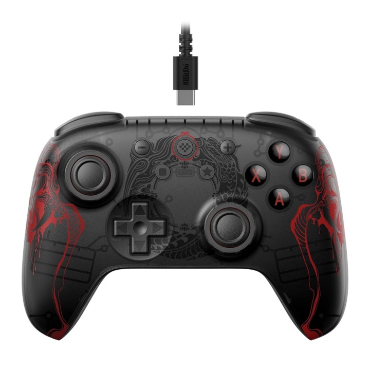 Ultimate 2C vezetékes kontroller Windows/Android 8BitDo rendszerhez – Black Myth: Wukong Edition