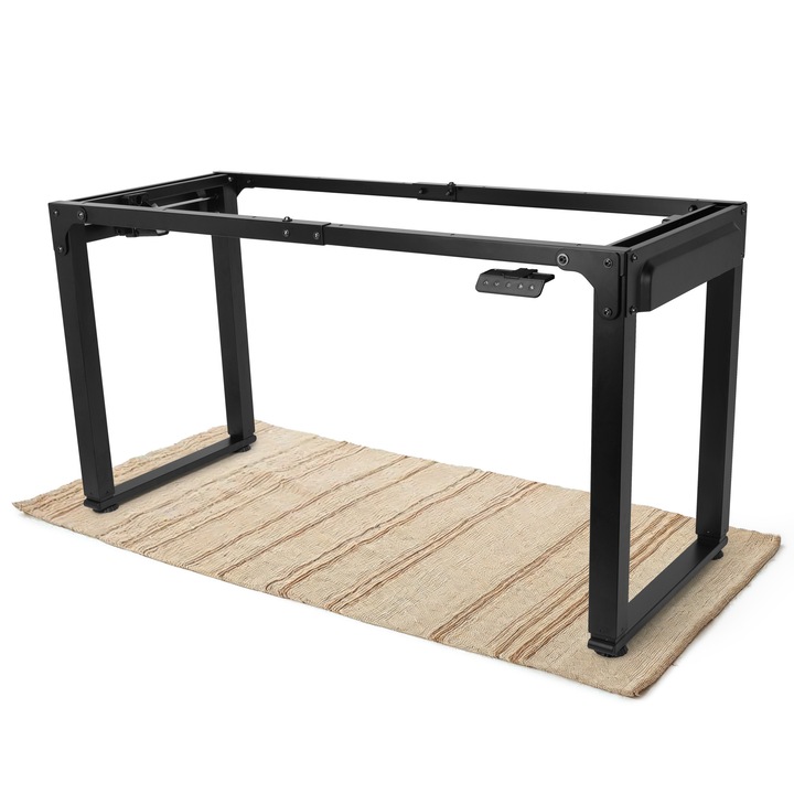 Офис рамка, електрическа регулируема височина, Doctor Shield Nova, 70-115 см, двоен мотор - черна