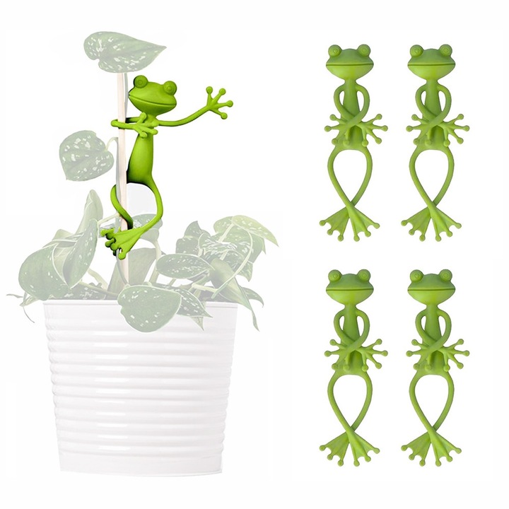 Комплект поставки за растения с форма на жаба, YISYNIM, 5 бр., зелени, 14.3 см
