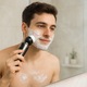 Aparat de Ras Electric 5-in-1 pentru Barbati, Trimmer pentru Barba, Tuns Par Nas, Perie de Curatare Faciala & Masaj, Utilizare Umeda/Uscata, Reincarcabil USB, Rezistenta la Apa IPX6