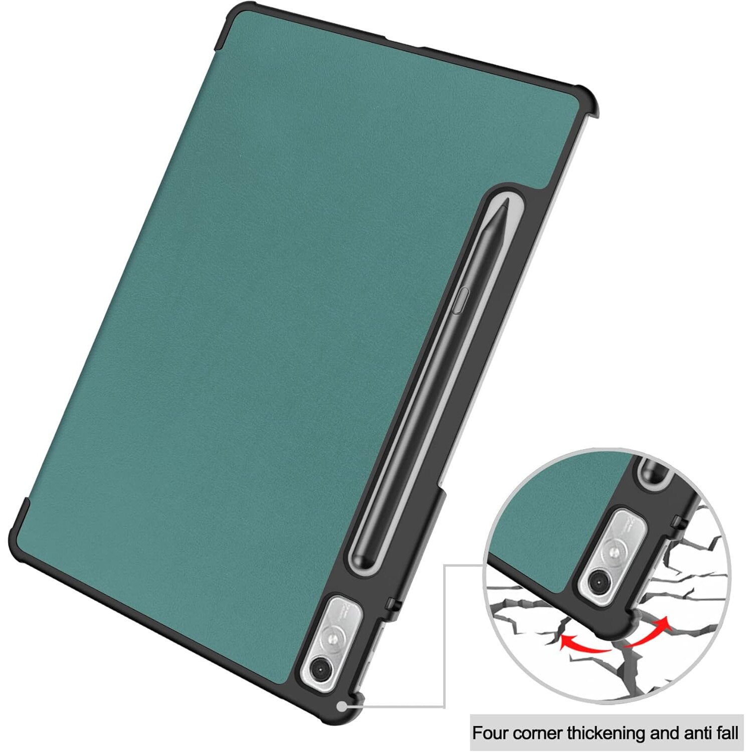 Husa Slim Sigloo, Smart Cover, Trifold, pentru Lenovo Tab P11 Pro( 2nd Gen), (TB-132FU/TB-138FU), 11.2", Pine Green