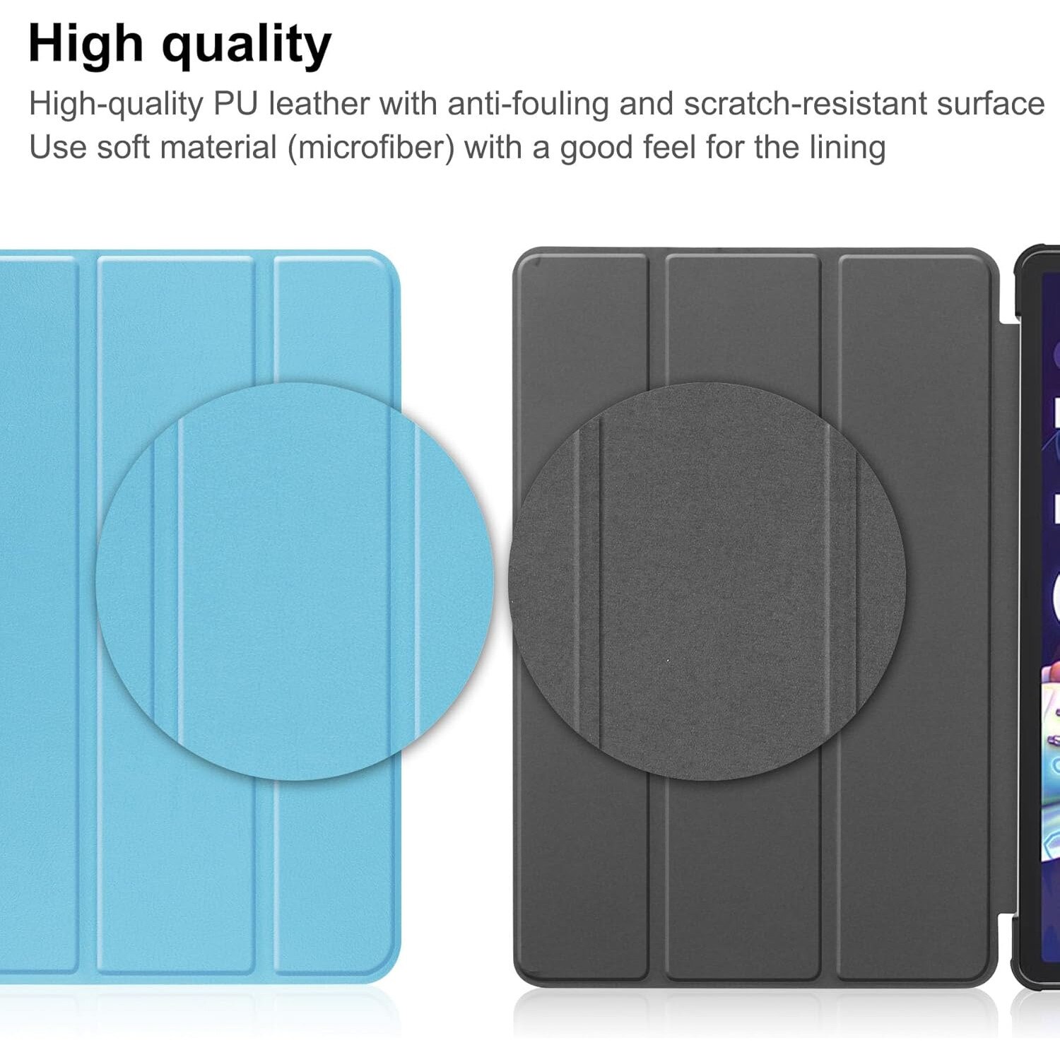 Husa Slim Sigloo, Smart Cover, Trifold, pentru Lenovo Tab P11 Pro( 2nd Gen), (TB-132FU/TB-138FU), 11.2", Blue Laguna