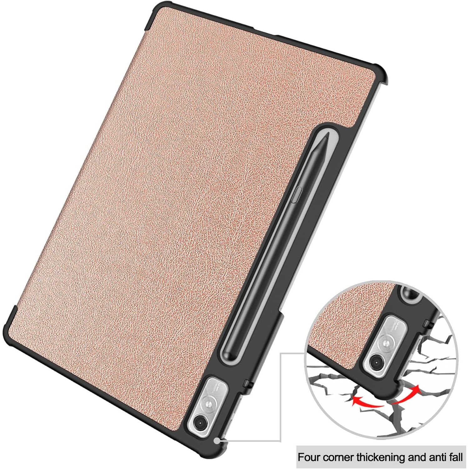Husa Slim Sigloo, Smart Cover, Trifold, pentru Lenovo Tab P11 Pro( 2nd Gen), (TB-132FU/TB-138FU), 11.2", Golden