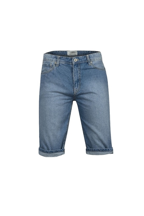 Pantaloni scurti denim blue Springfield, pentru barbati, Blue Oxford