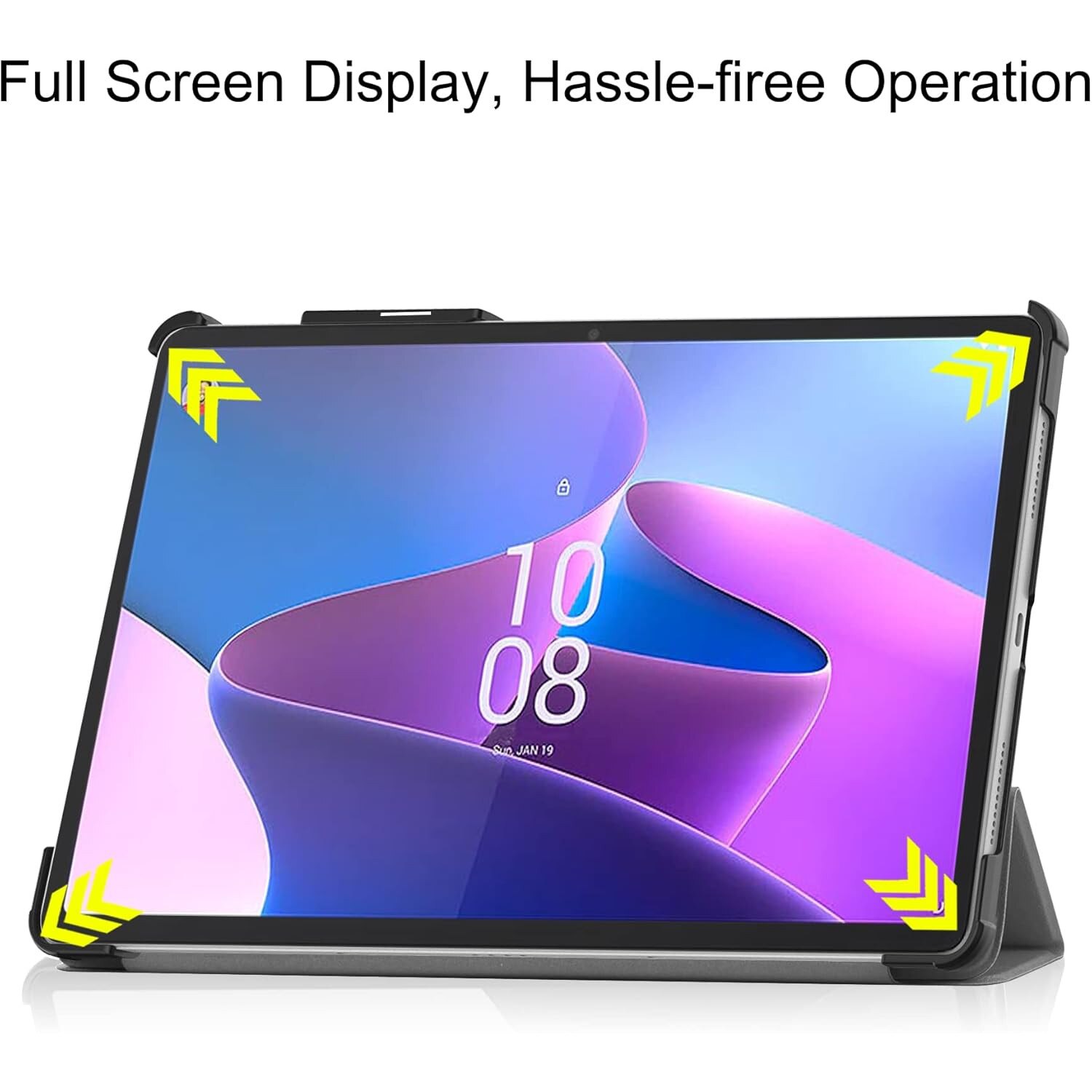 Husa Slim Sigloo, Smart Cover, Trifold, pentru Lenovo Tab P11 Pro( 2nd Gen), (TB-132FU/TB-138FU), 11.2", Grey