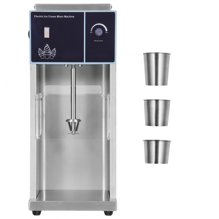 Mixer Vertical, Putere 400W, Structura otel inoxidabil 304, Functie de amestecare, Viteza 4200 r/min