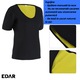 Tricou Sauna SlimFit pentru Slabit EDAR, Neopren, Modelatoare, Ideal pentru Sport, Fitness si Alergare, Negru, Marimea XL, Negru