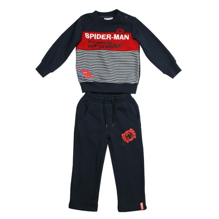 Costum sport Disney Spiderman Bleumarin 6 ani