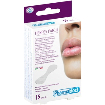 Plasture antiherpetic Pharmadoct, cutie cu 15 bucati Plasture antiherpetic Pharmadoct, cutie cu 15 bucati