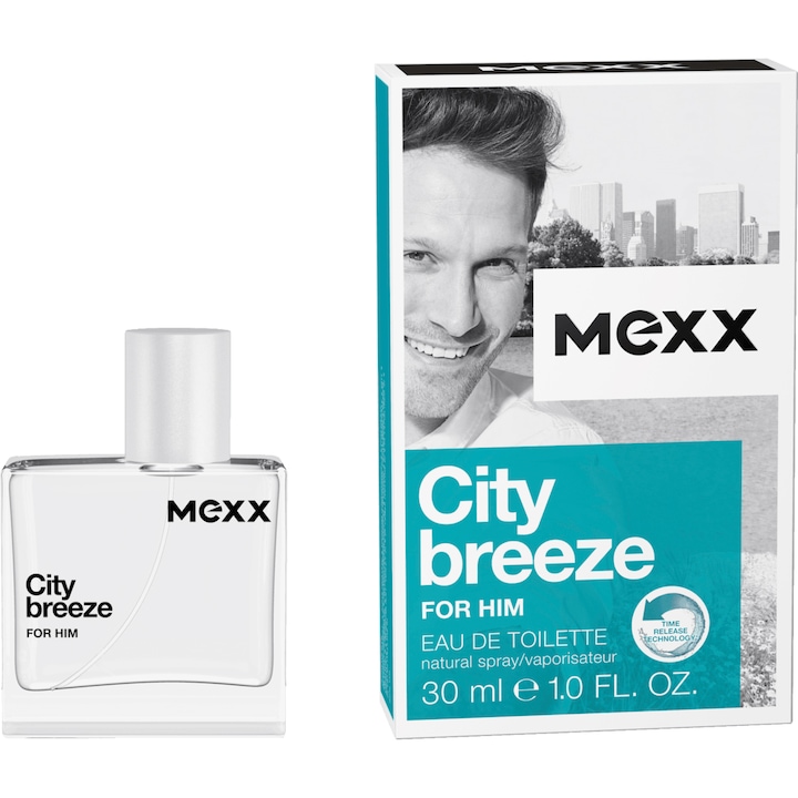 MEXX City Breeze Férfi parfüm, Eau de Toilette, 30ml