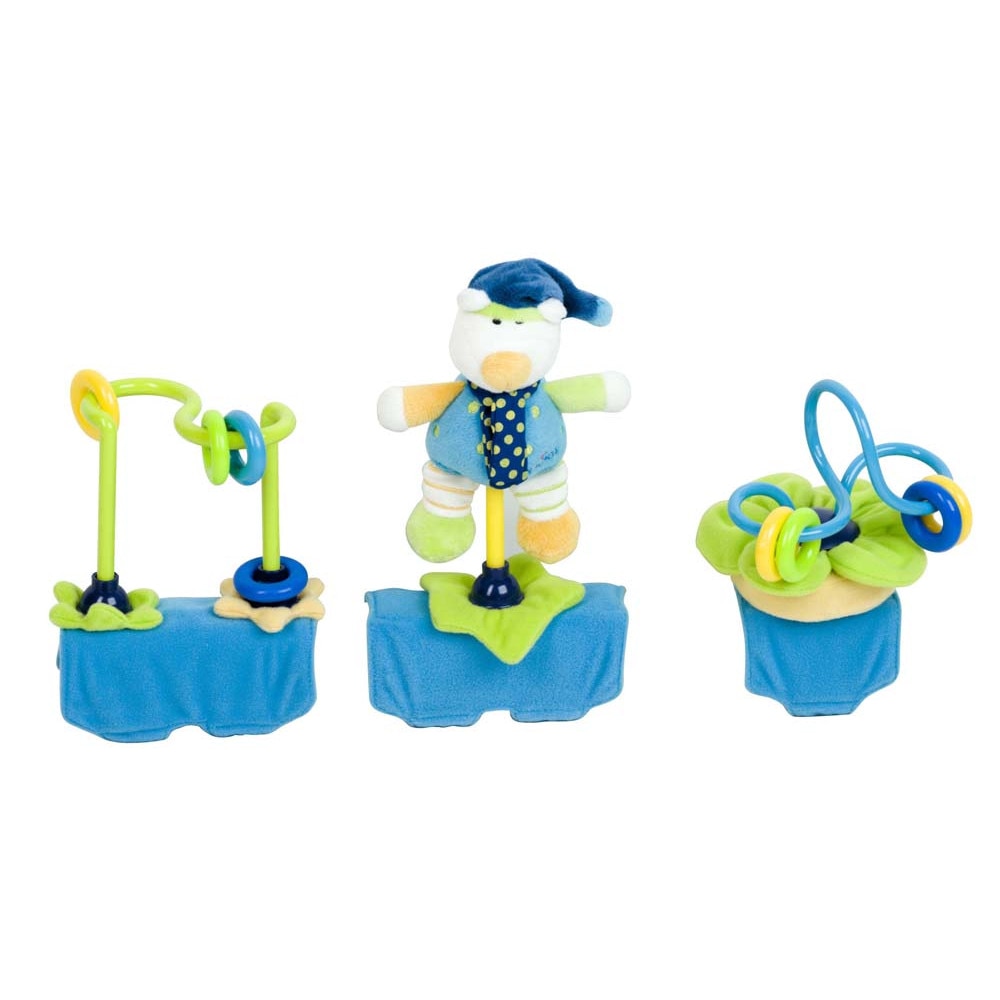 Jucarie multifunctionala pentru carucior Olmitos Albastra