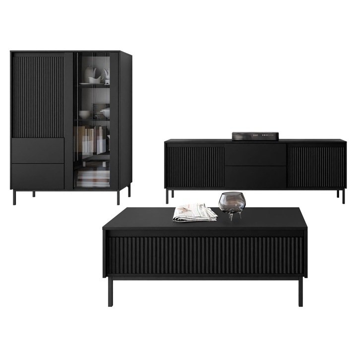 Set camera de zi Samker V, MIRJAN 24, Negru