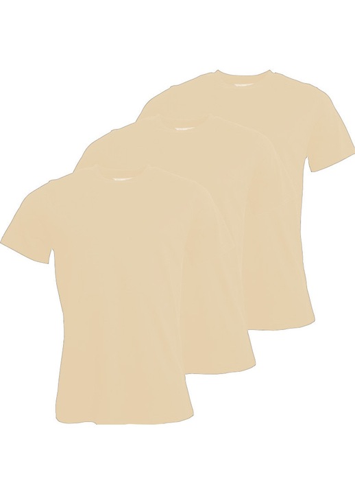 Set 3 tricouri elegant gildan, Natur