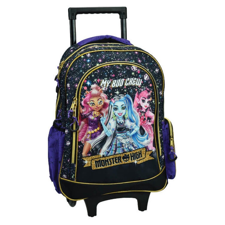 Monster High Crew gurulós iskolatáska, táska 46 cm