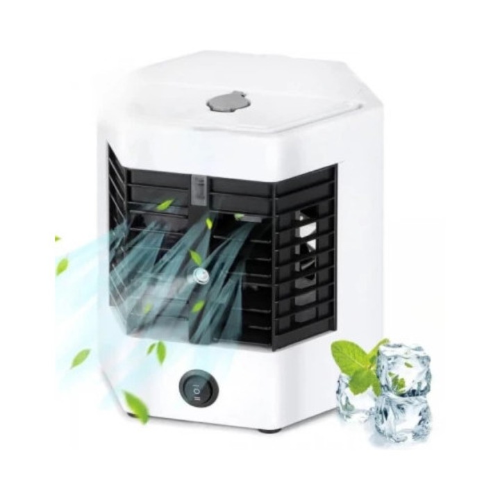 Климатик, с функция за охлаждане, овлажняване и пречистване на въздуха, бял