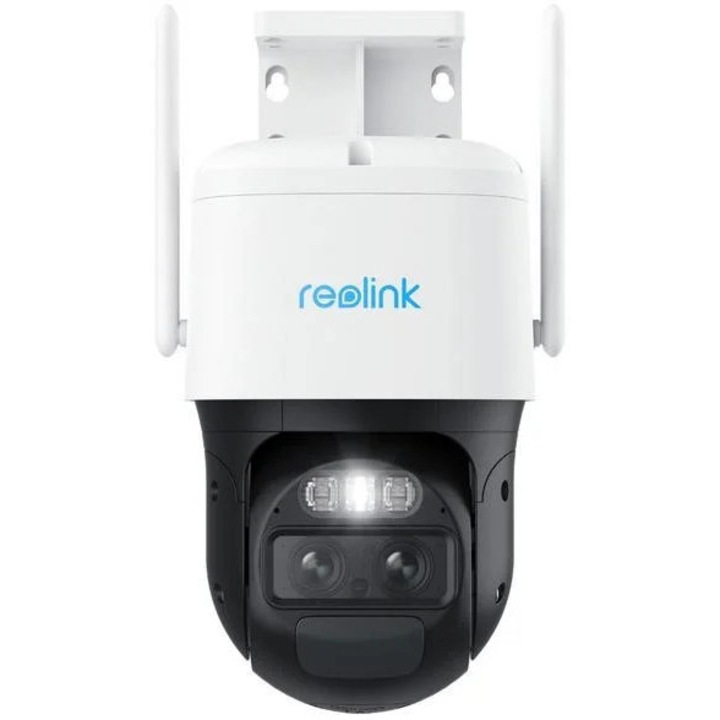 Camera Ip, Reolink, Trackmix B770, 228.2x147x129 mm, Obiectiv Dublu Cu Vedere Dubla Si Urmarire, Rezolutie Inalta 2K 4Mp Super Hd, Detectare Inteligenta A Persoanelor, Vehiculelor Si Animalelor, Rezistenta La Intemperii IP65