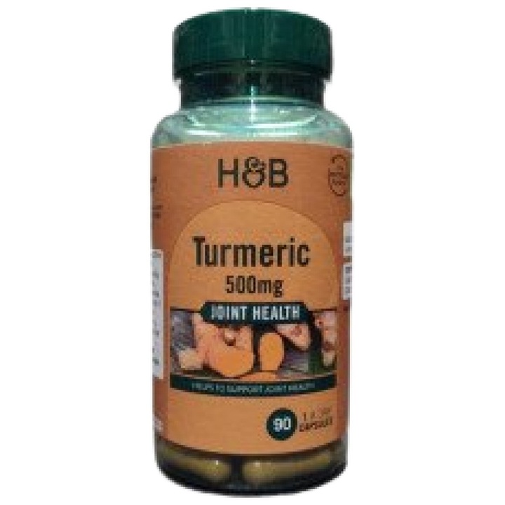 Supliment alimentar, Holland & Barrett Turmeric 500 mg, 90 capsule