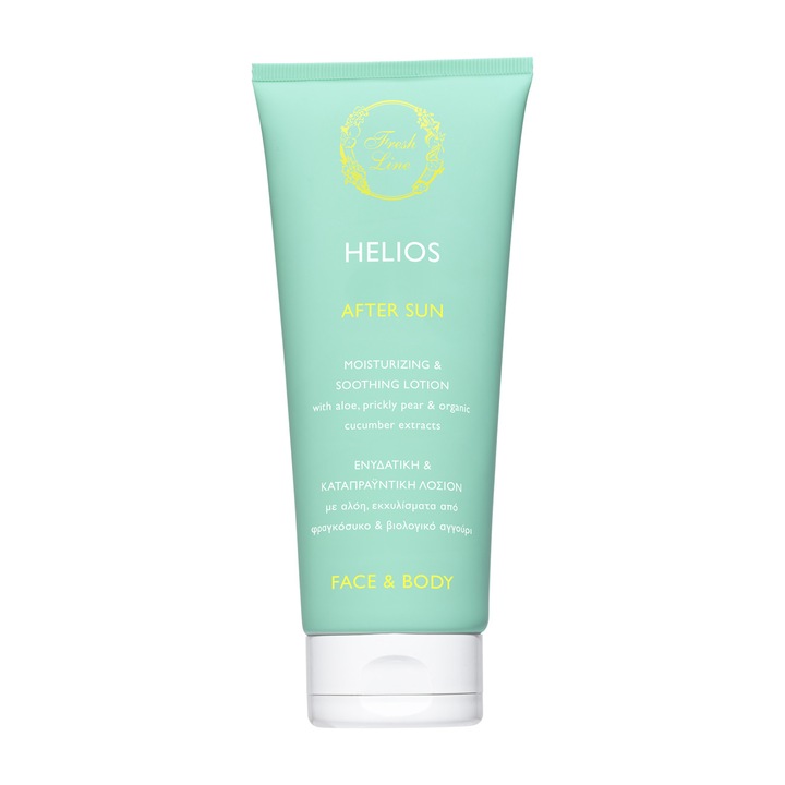 Fresh Line napozás utáni testápoló aloe verával és kaktuszkivonattal, unisex, 200ml