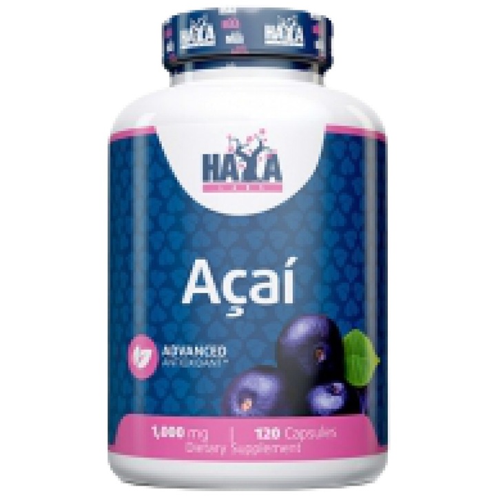 Supliment alimentar, Haya Labs, Extract din fructe de Acai 1000 mg, 120 de capsule