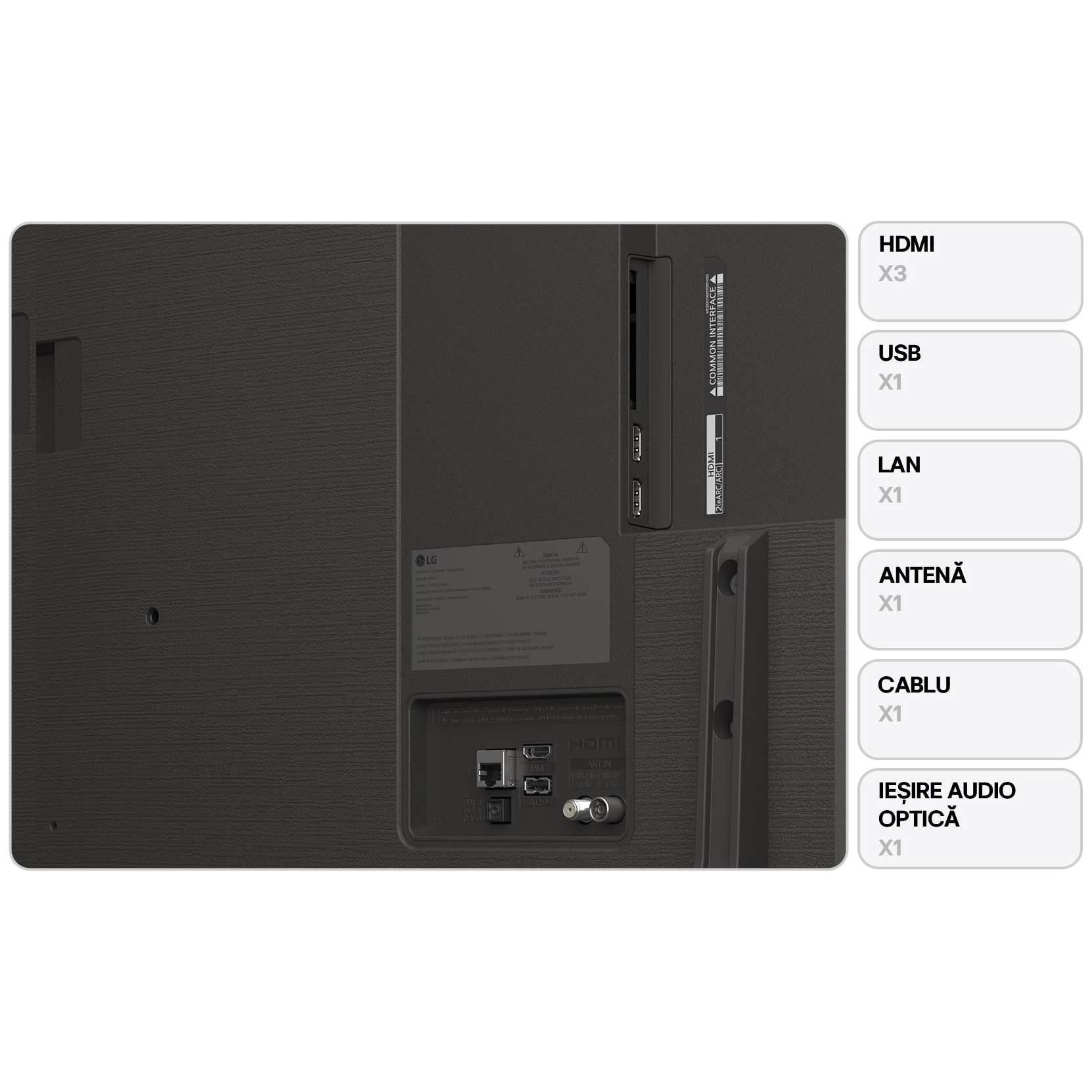 Televizor LG QNED 50QNED84A3C, 126 cm, Smart, 4K Ultra HD, Clasa F (Model 2025)
