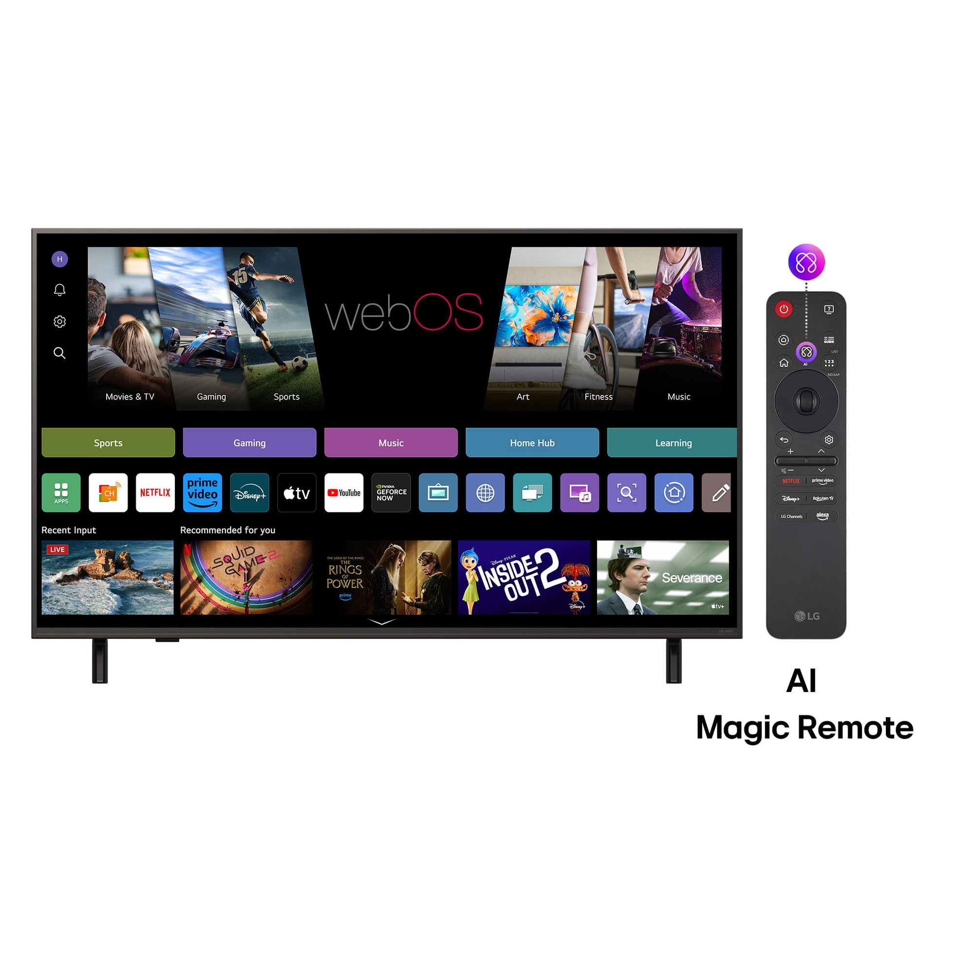 Televizor LG QNED 50QNED84A3C, 126 cm, Smart, 4K Ultra HD, Clasa F (Model 2025)
