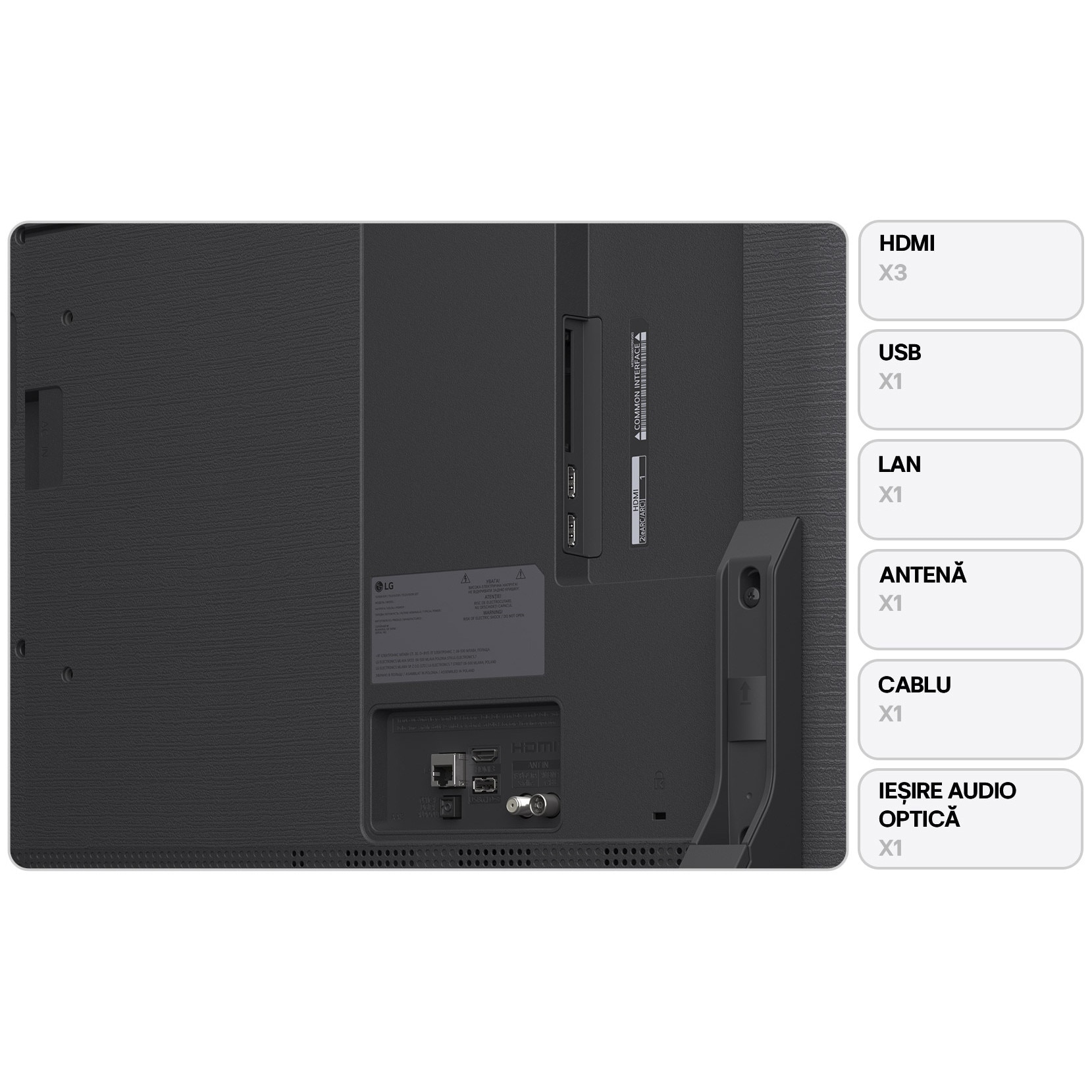 Televizor LG QNED 65QNED84A3C, 164 cm, Smart, 4K Ultra HD, Clasa E (Model 2025)