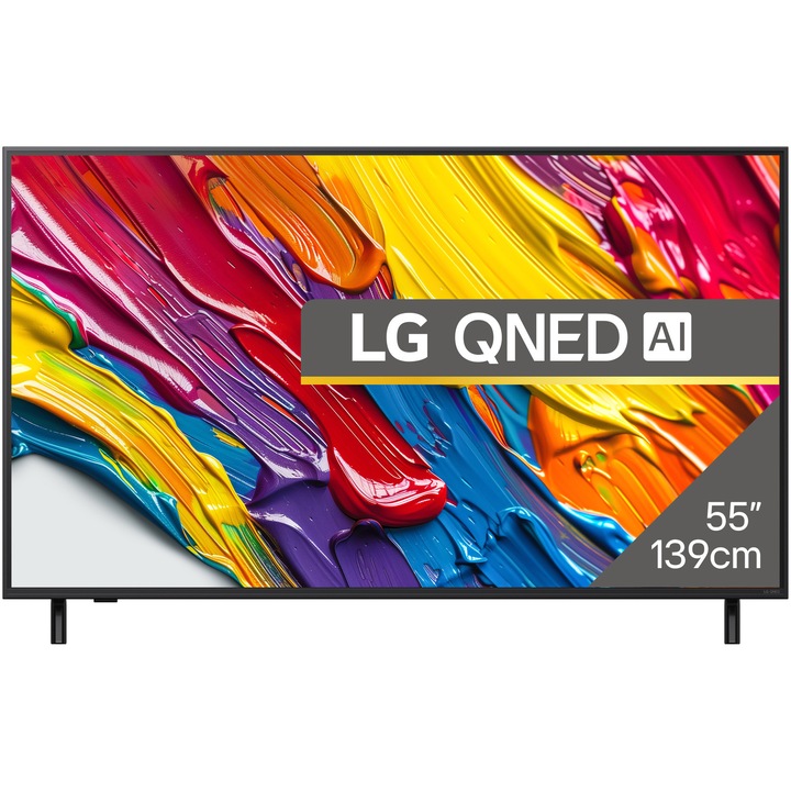 Телевизор LG QNED 55QNED84A3C, 55"(139 см), Smart, 4K Ultra HD, Клас F (Модел 2025)