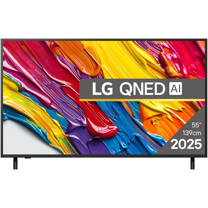 Телевизор LG QNED 55QNED84A3C, 55"(139 см), Smart, 4K Ultra HD, Клас F (Модел 2025)