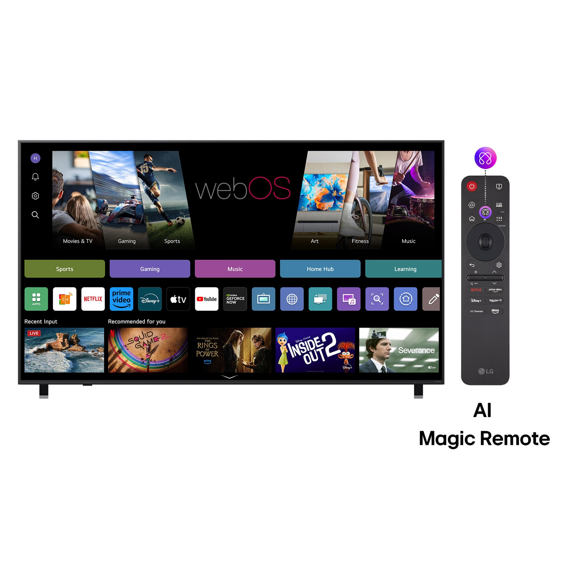 Televizor LG QNED 75QNED84A3C, 189 cm, Smart, 4K Ultra HD, Clasa D (Model 2025)