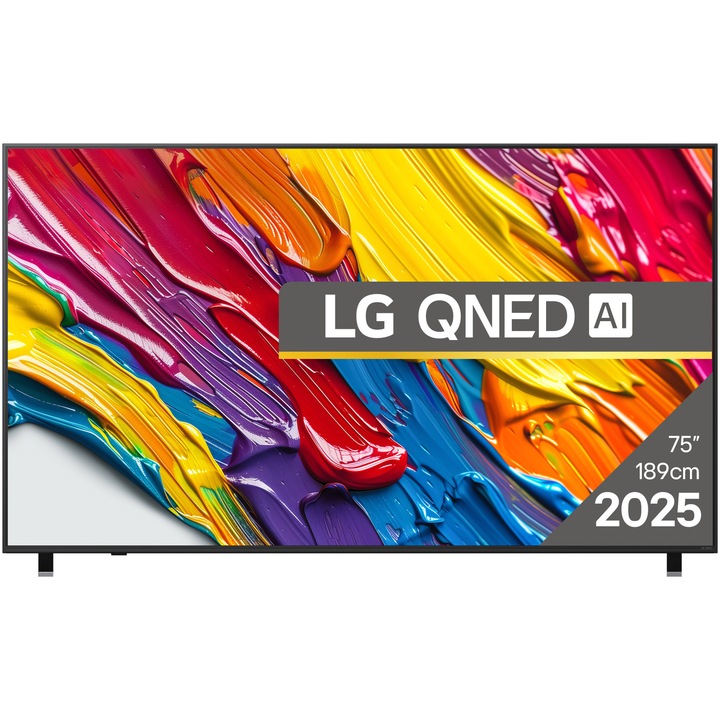 Televizor LG QNED 75QNED84A3C, 75" (189 cm), Smart, 4K Ultra HD, Clasa D (Model 2025)