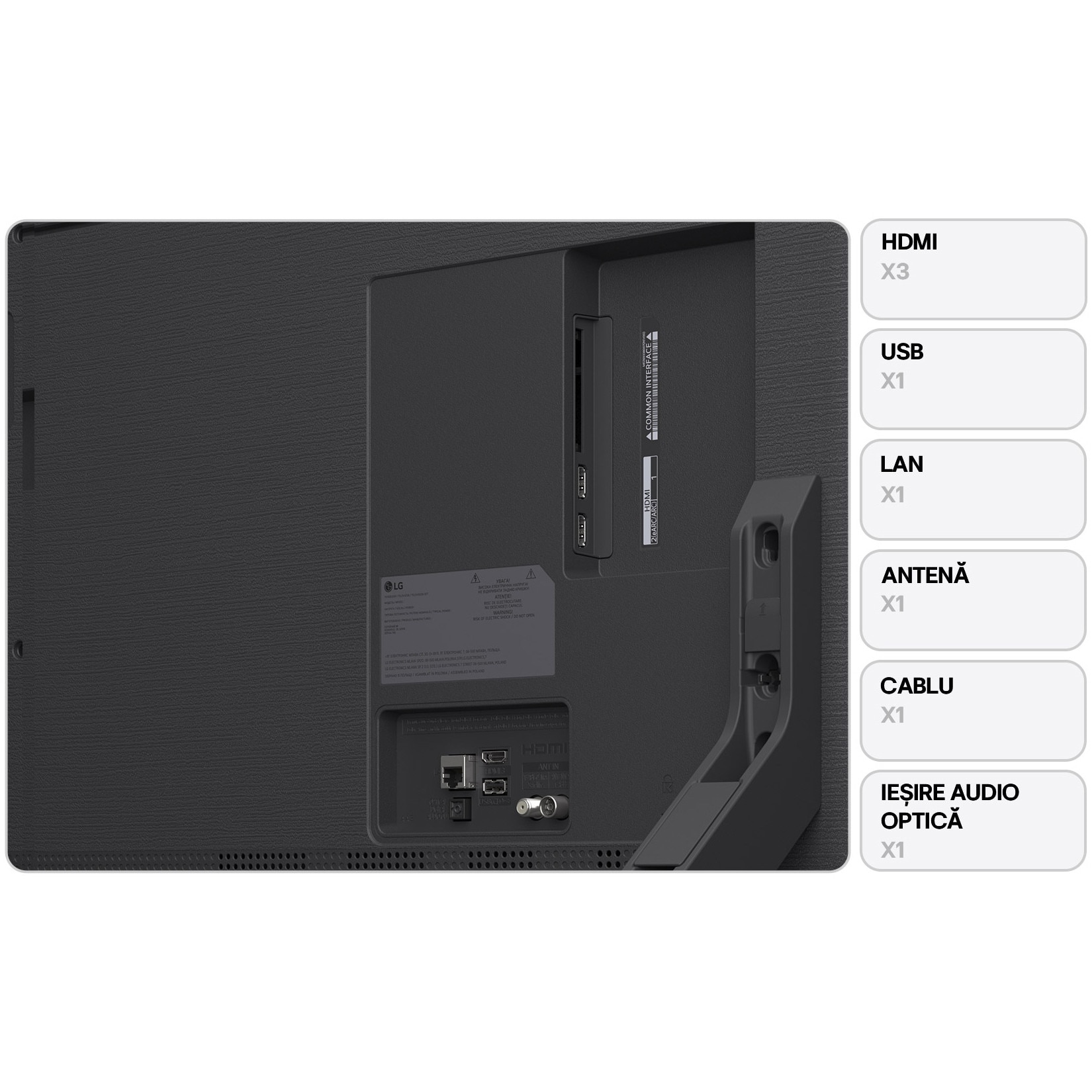 Televizor LG QNED 75QNED84A3C, 189 cm, Smart, 4K Ultra HD, Clasa D (Model 2025)