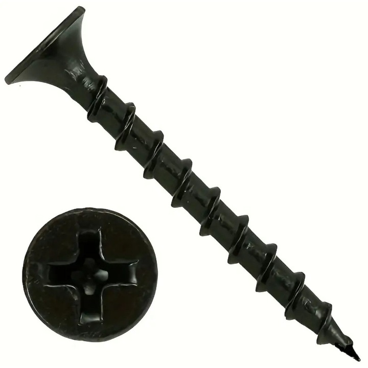 Surub gips carton fil.lemn 3.5X55 - set 100buc (negrese lemn)