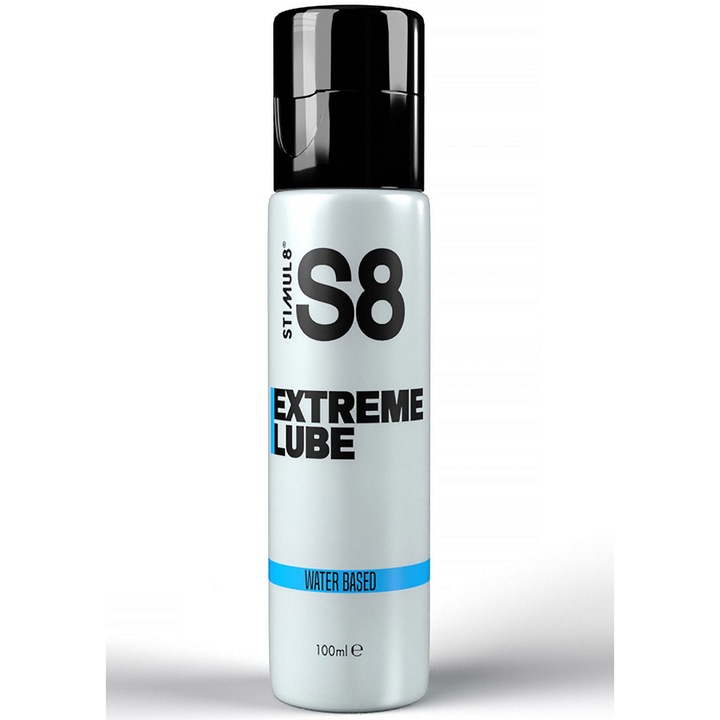 S8 Extreme Lube prémium vízbázisú síkosító Laureth-9-cel a relaxációért, a kontrollért és a maximális élvezetért, 100 ml